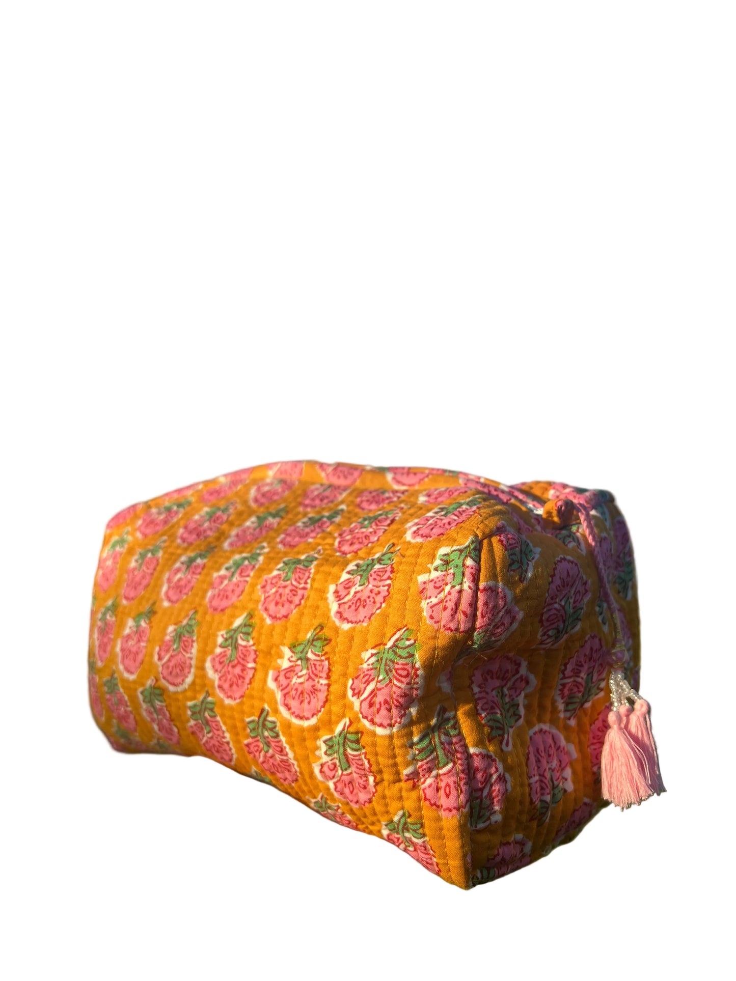 Jaipur Washbag - Turmeric Orange