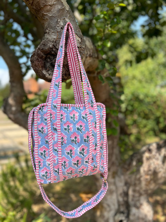 Cornflower Blue Super Mini Tote Bag