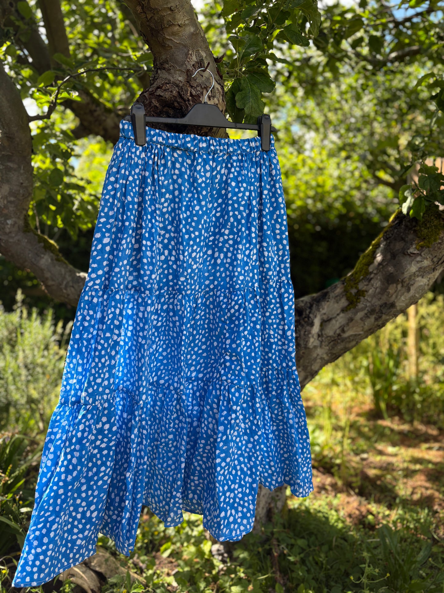 Bambi Cotton Skirt - Bombay Blue