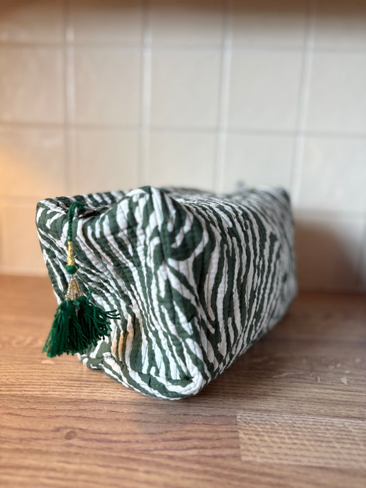 Green Zebra Washbag