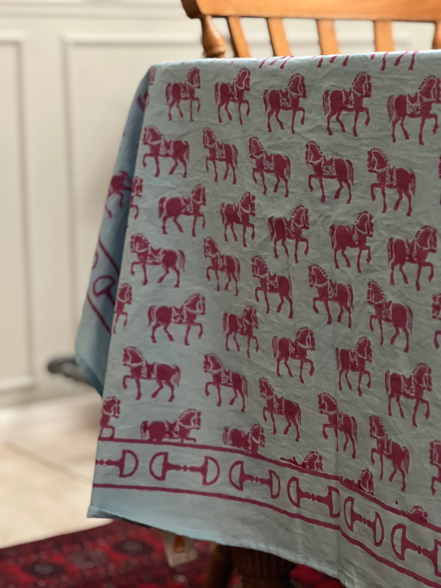 Trotting Horse - Pink and Blue