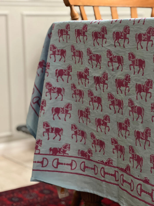 Trotting Horse - Pink and Blue