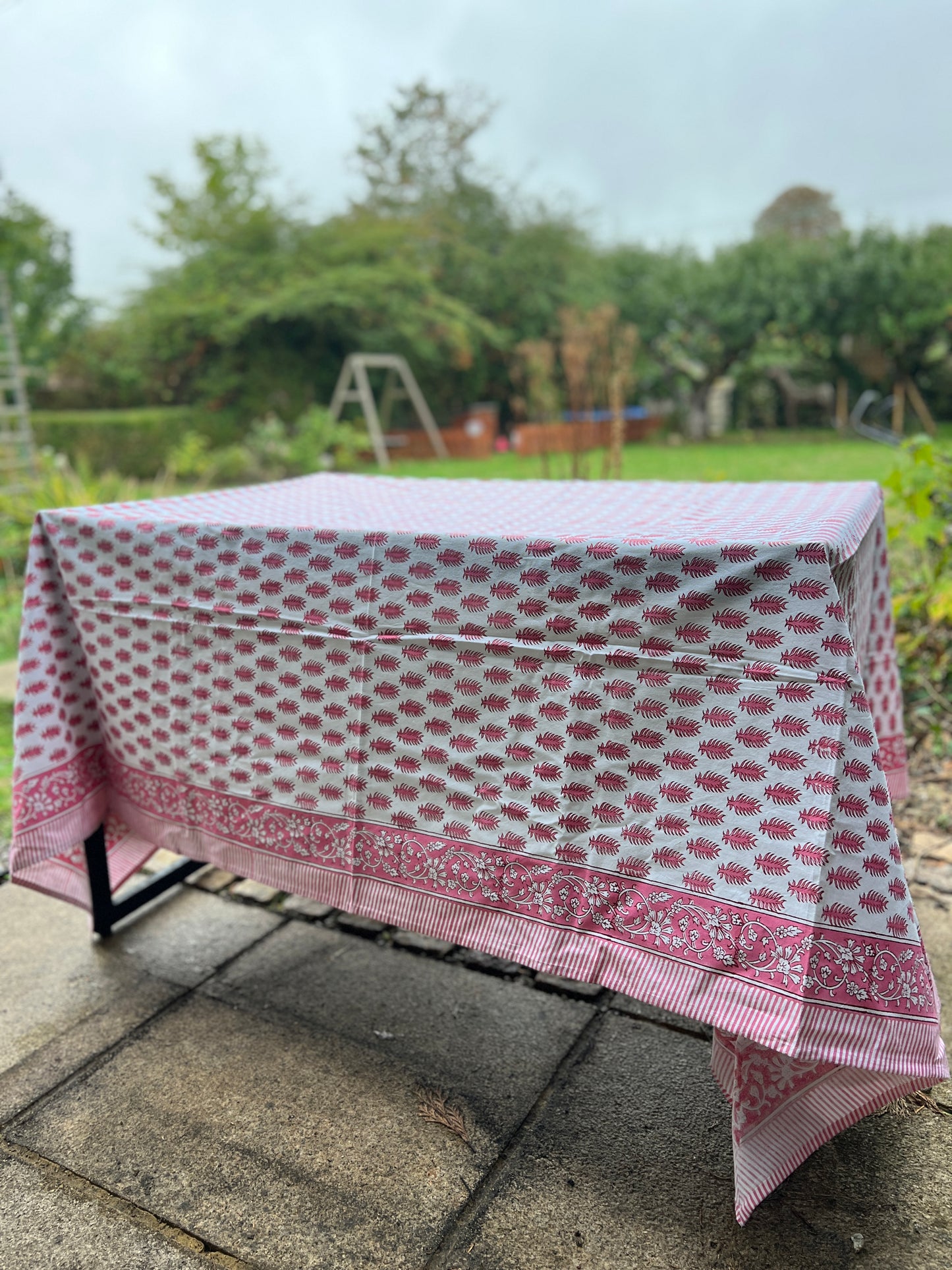 Pink Thistle Table Cloth