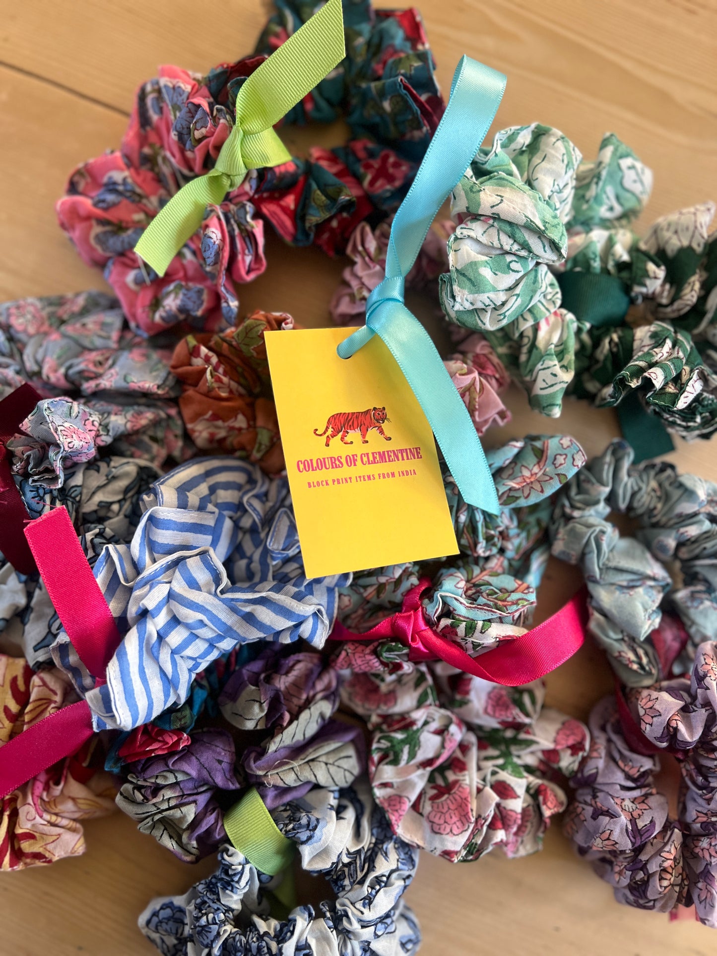 Blockprint Scrunchie Sets