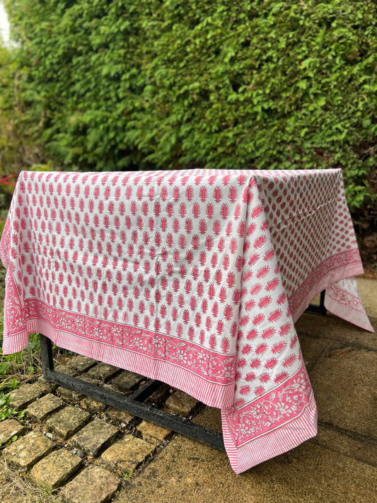 Pink Thistle Table Cloth