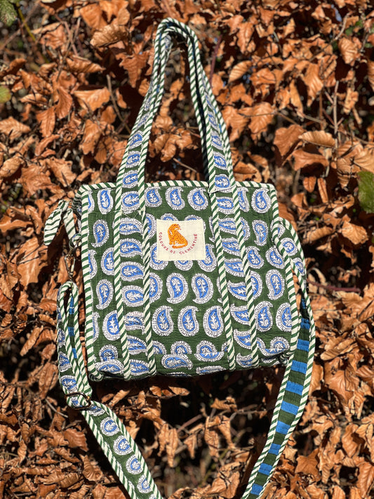 Sapphire Paisley Super Mini Tote