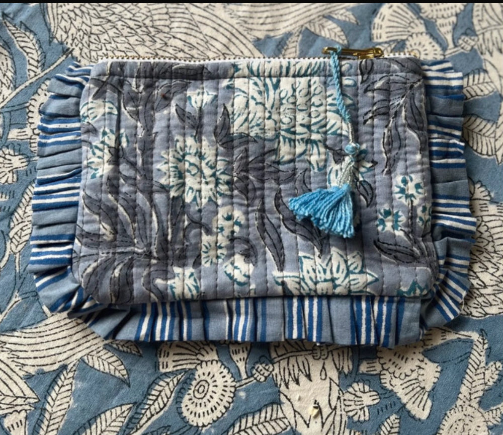 Purple Floral Pouch