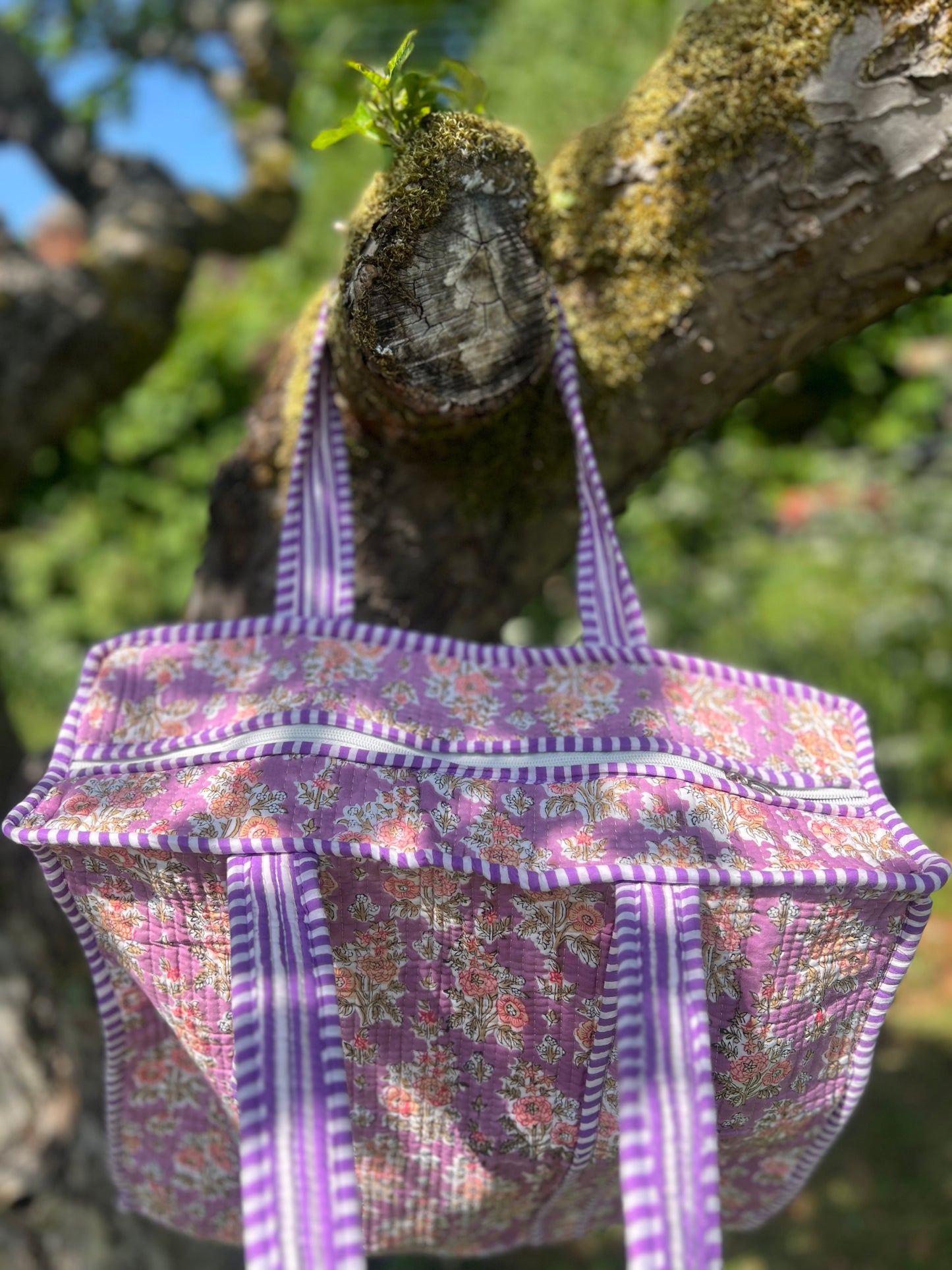 Purple Pomegranate Tote Bag