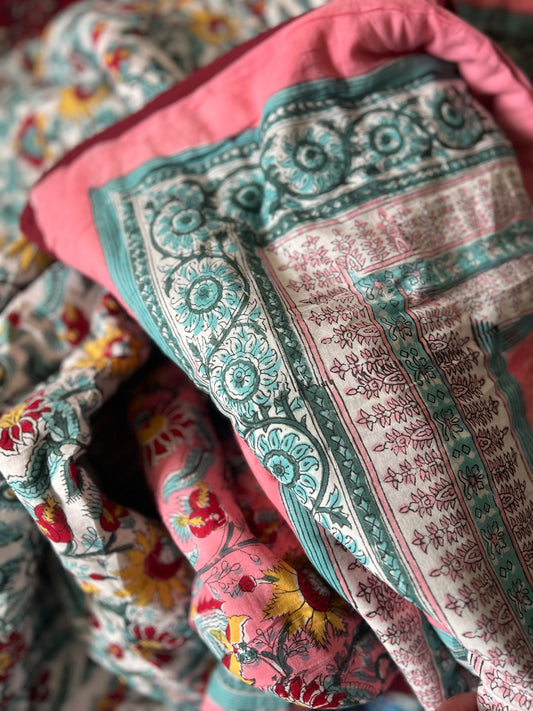Pondicherry Peony Reversible Quilt