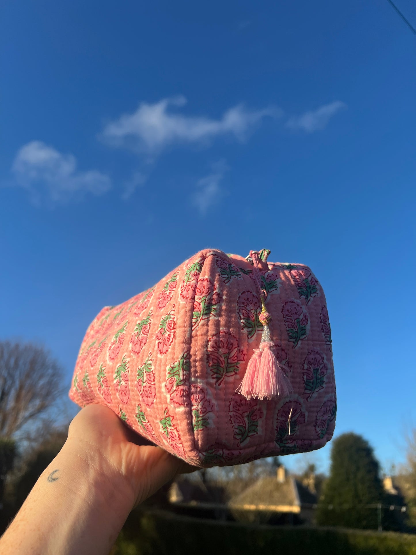 Jaipur Washbag - Pastel Pink
