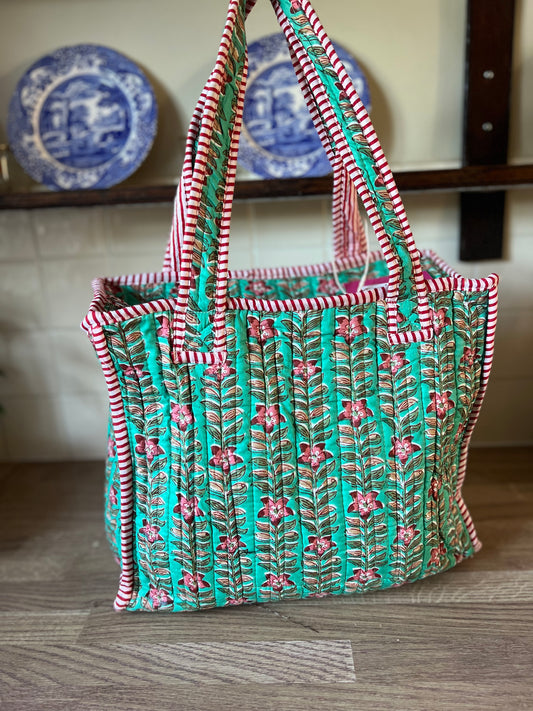 Mini Tote Bag - Tropical Kerala