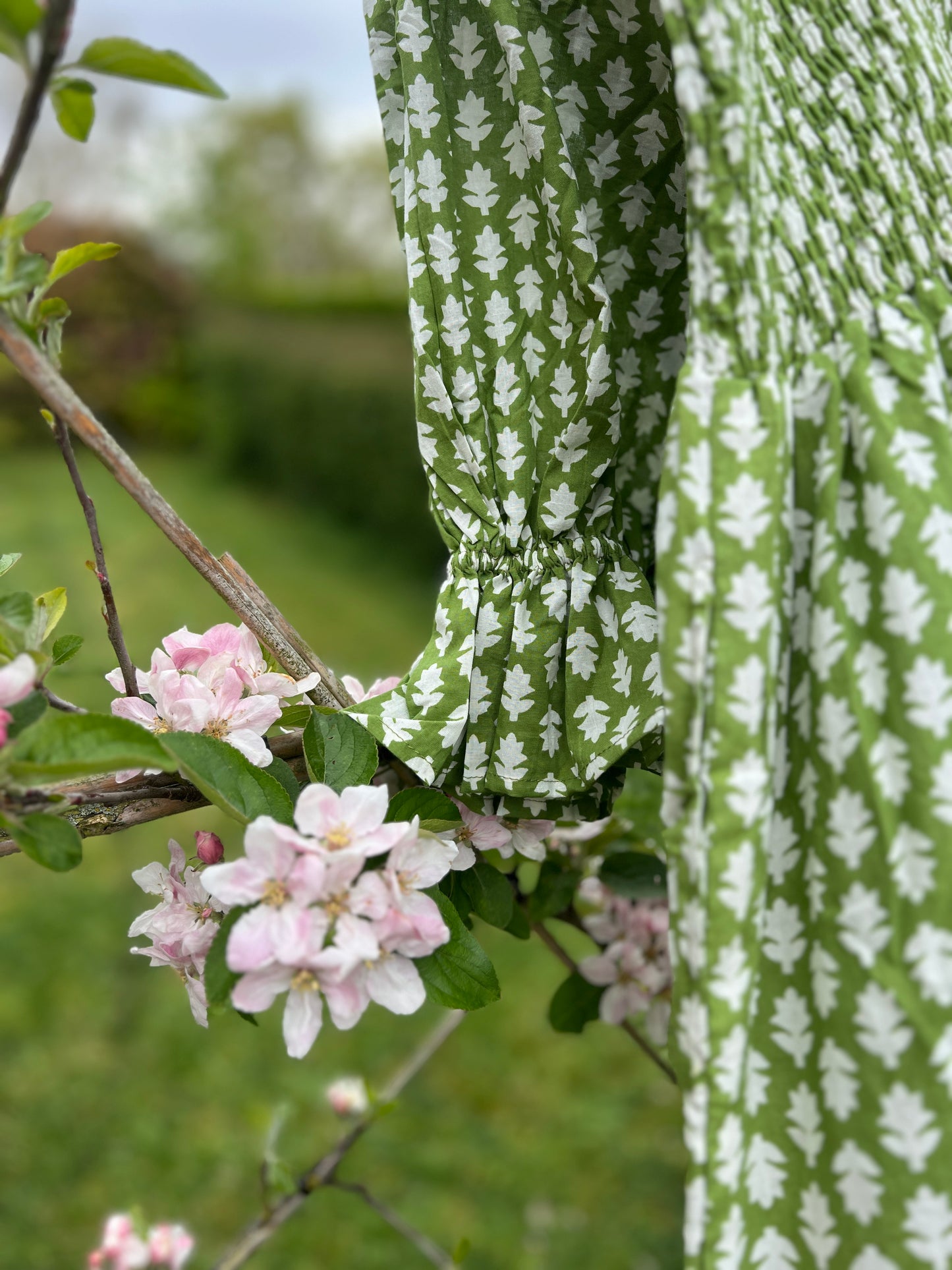 Avni Green blockprint Summer Dress