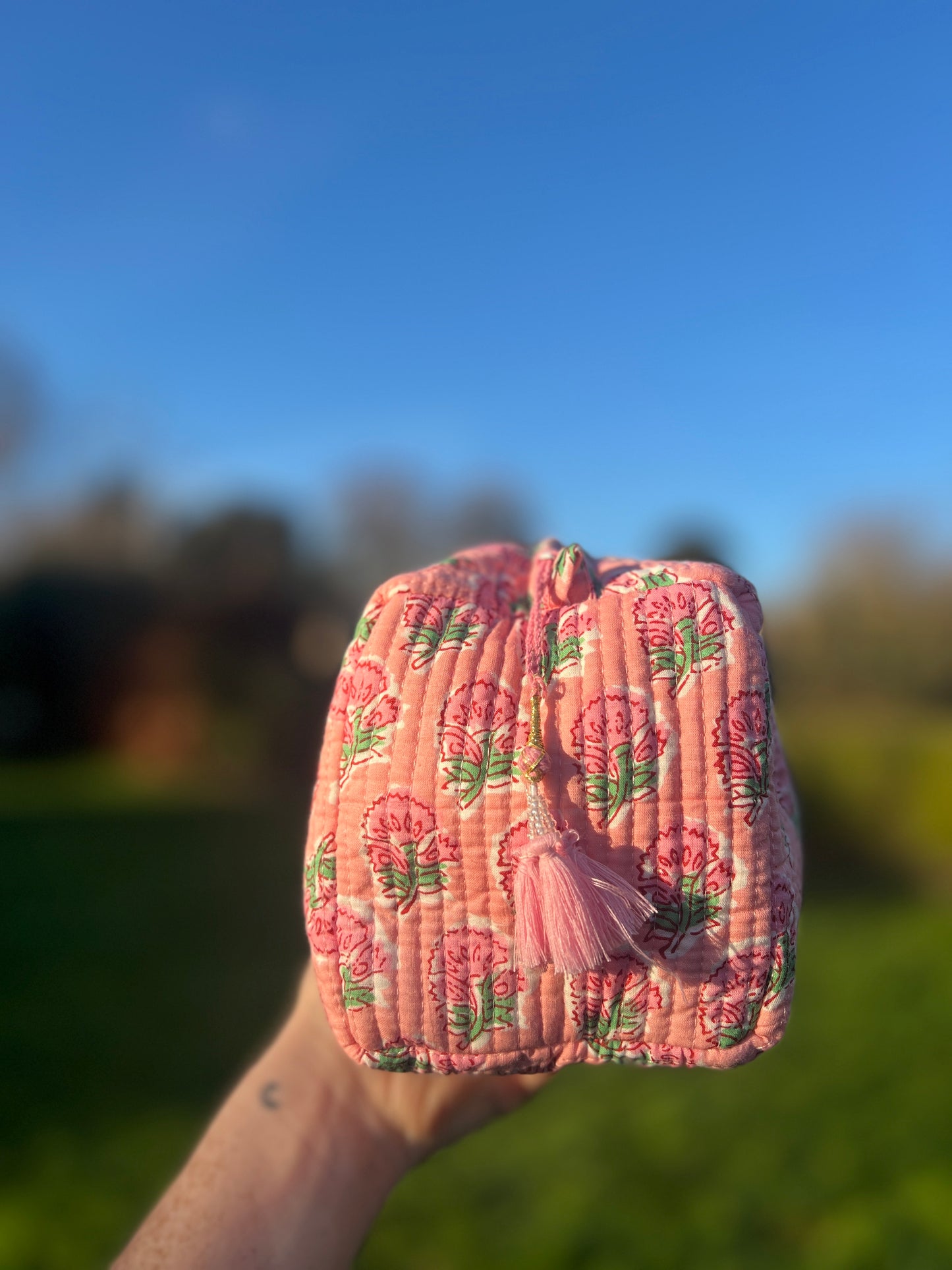 Jaipur Washbag - Pastel Pink