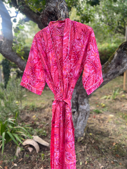 Passionflower Jungle Cotton Gown
