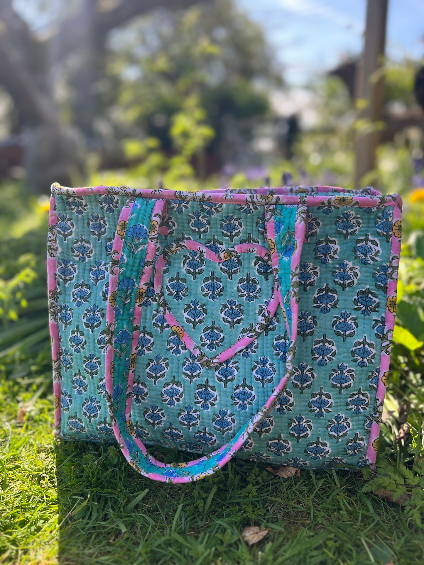Spring Heart Mini Tote Bag
