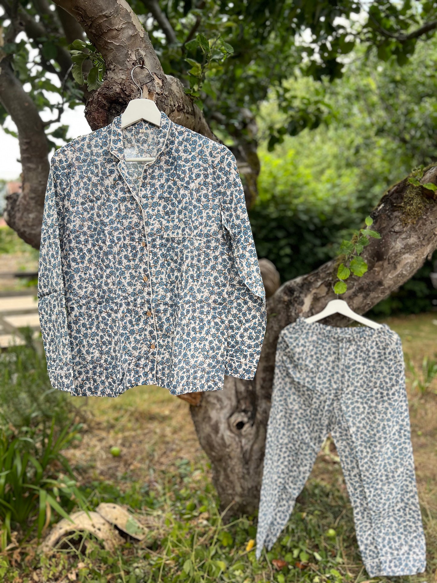 Blue FloralPyjamas