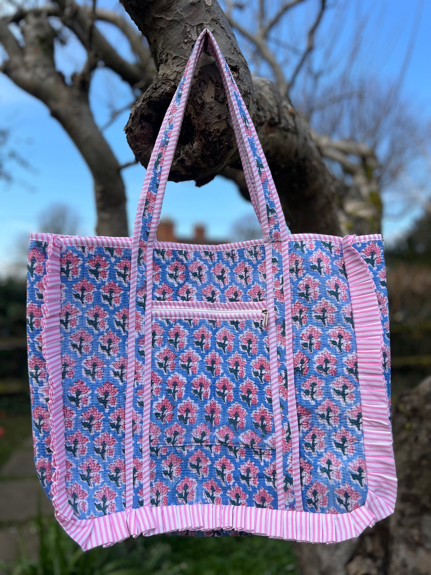 Sky Blue Tote Bag