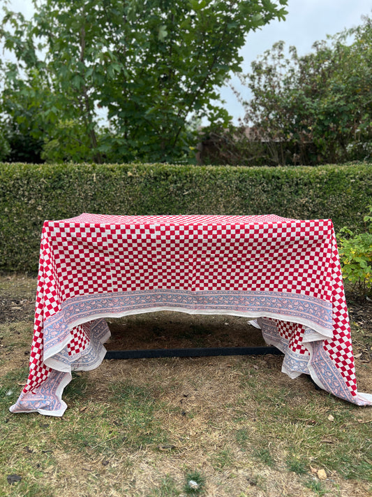 Retro Red Table Cloth