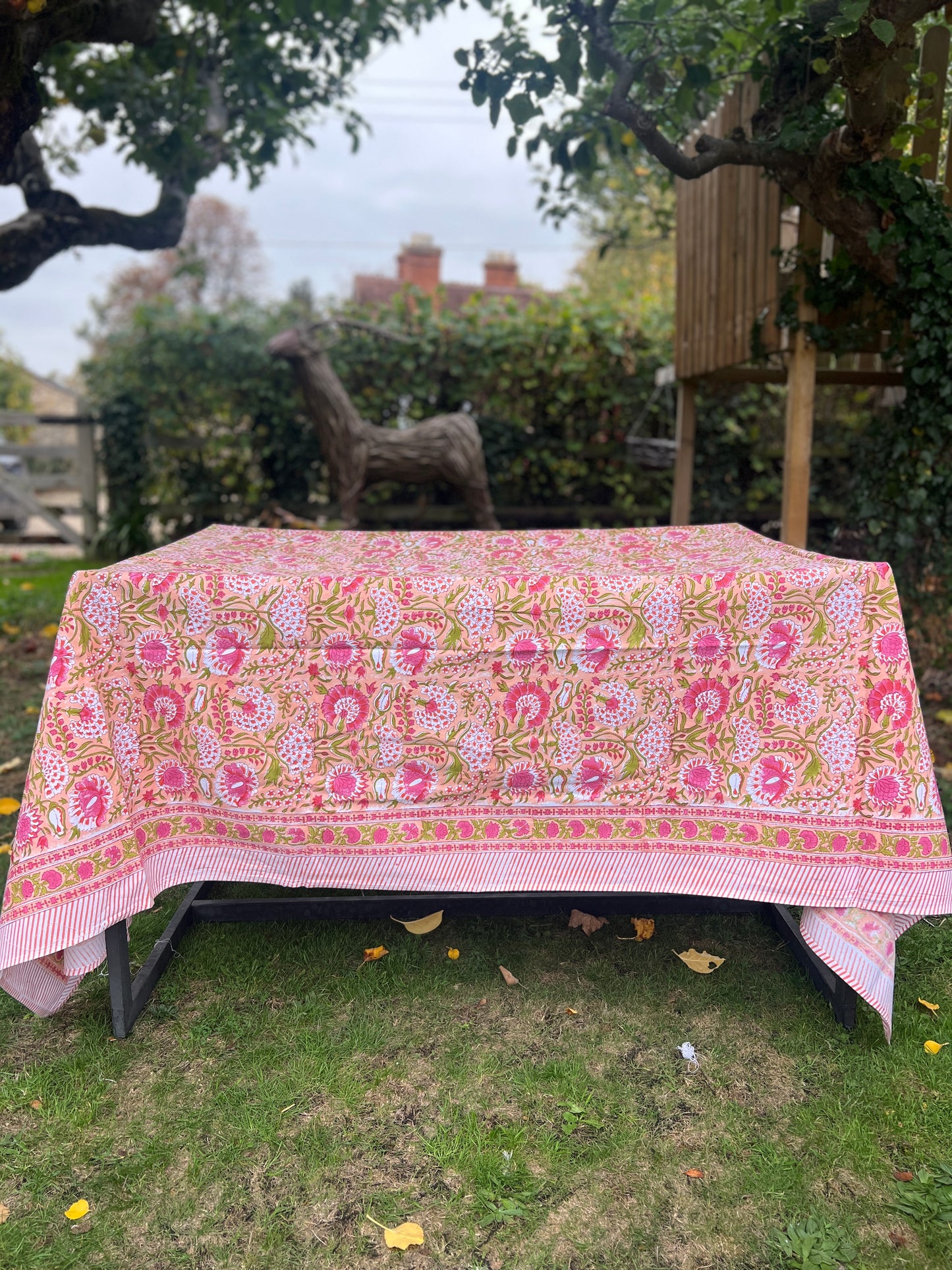 Blushing Marigolds Table Cloth
