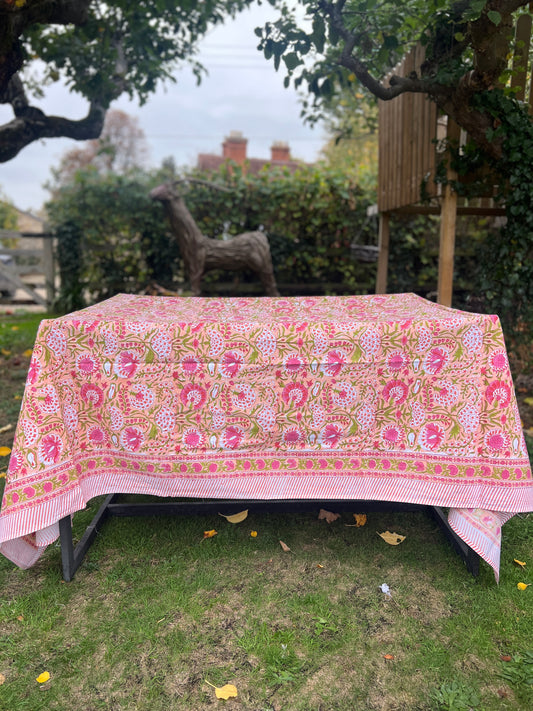 Blushing Marigolds Table Cloth