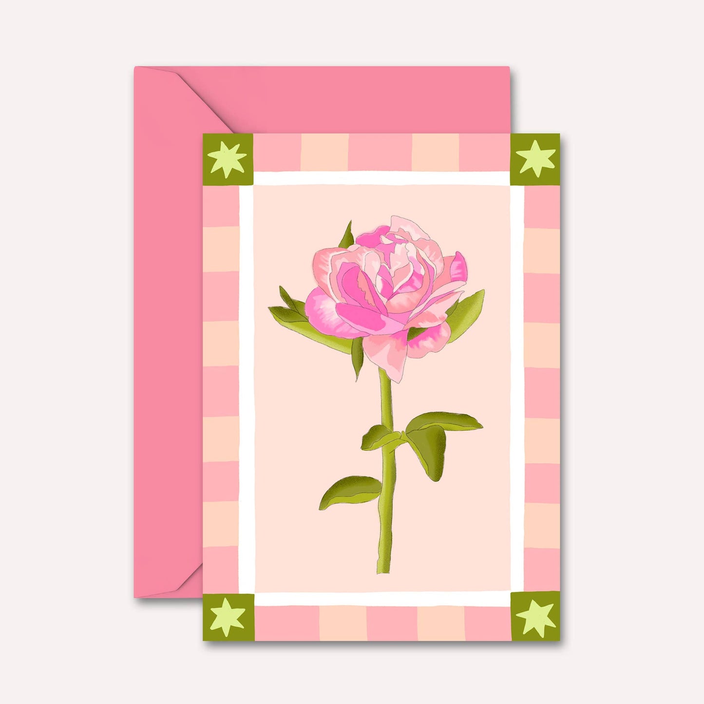 Pink Flower Blank Card | Just Because, Any Occasion