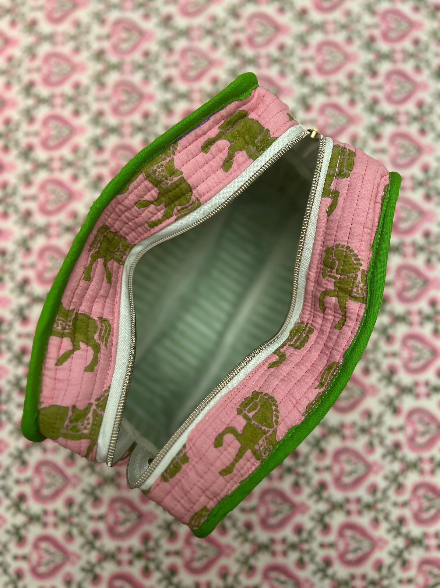 Powder Pink Equestrian Washbag
