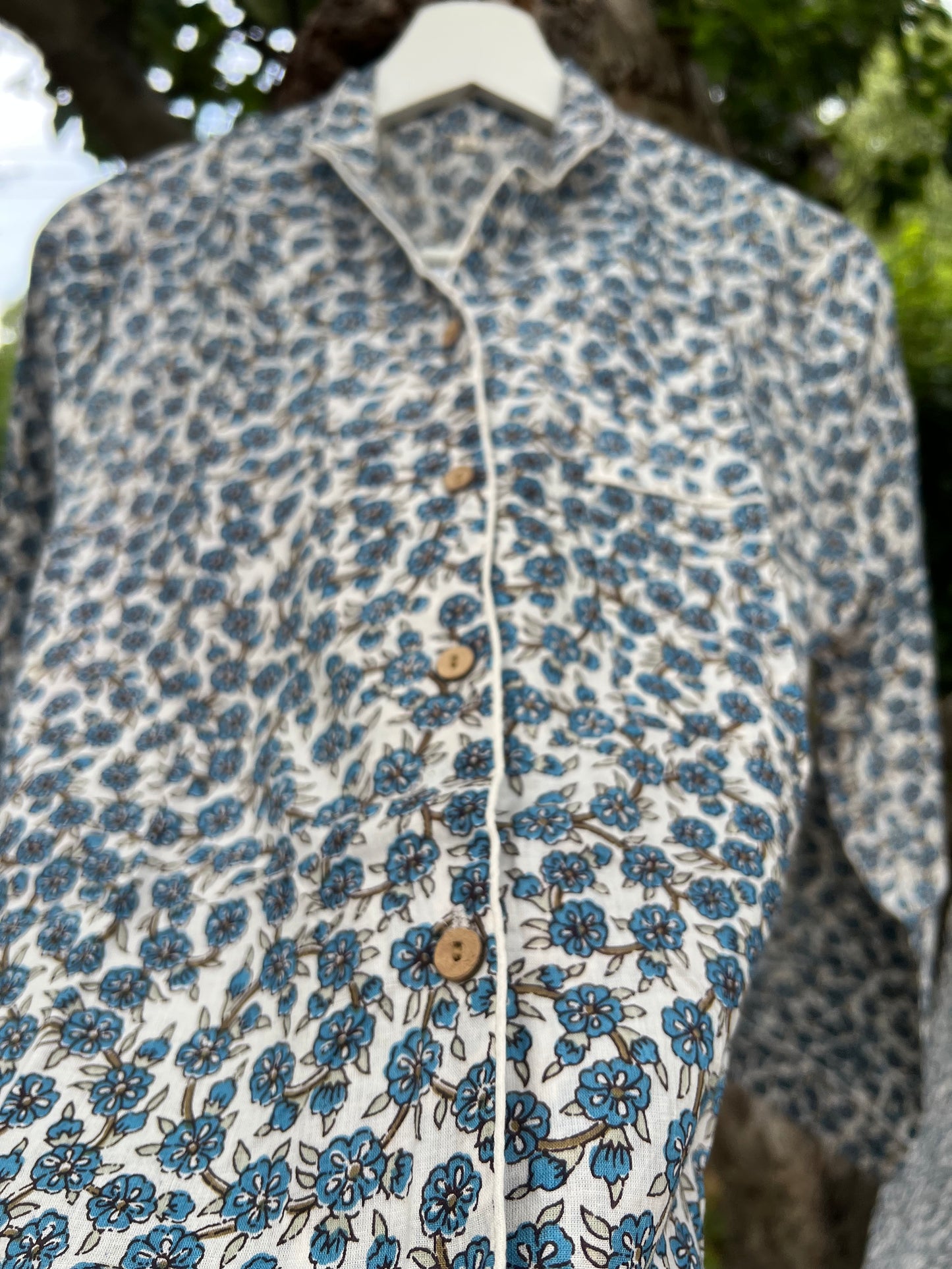 Blue FloralPyjamas