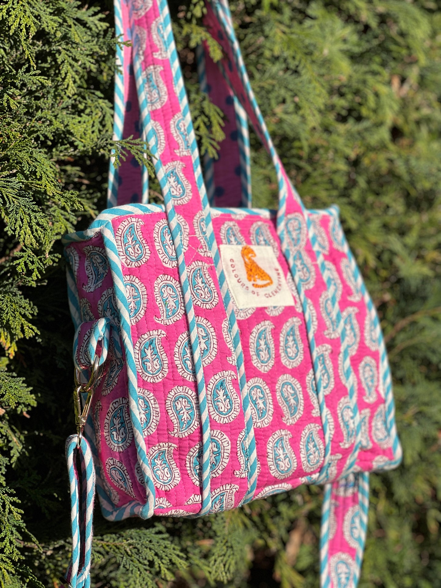 Bubblegum Pink Paisley Super Mini Tote