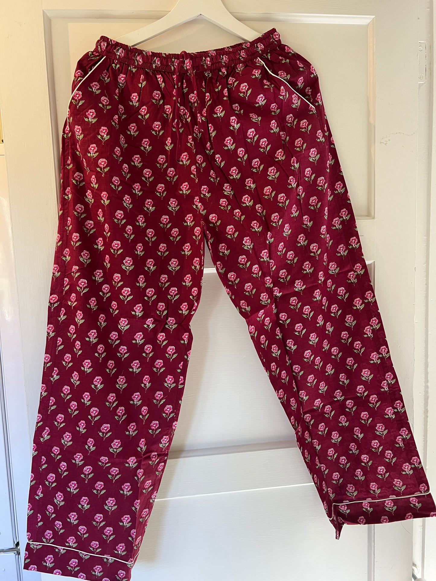 Burgundy Blooms pyjamas