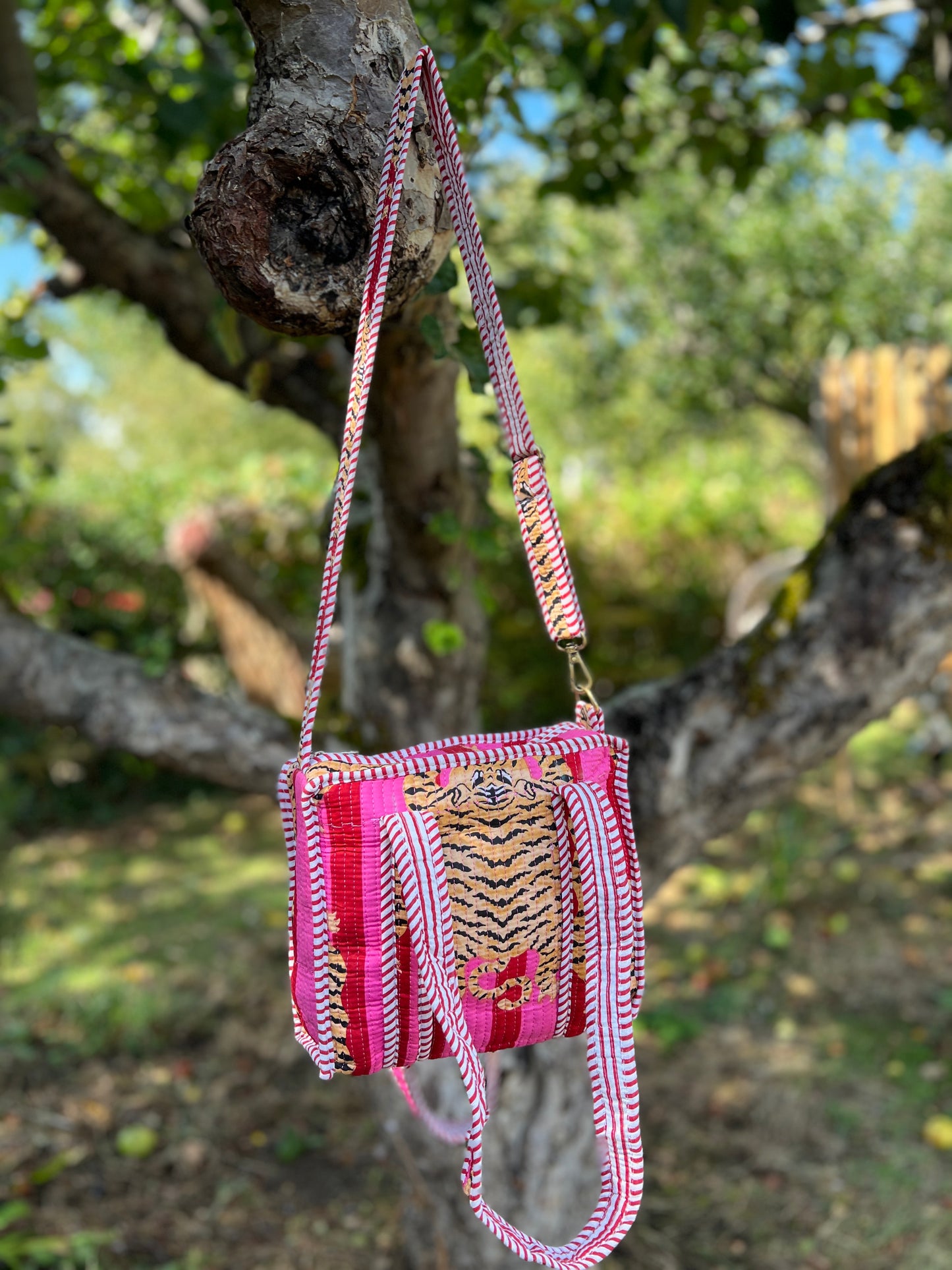 Pink Tiger Stripe Super Mini Tote