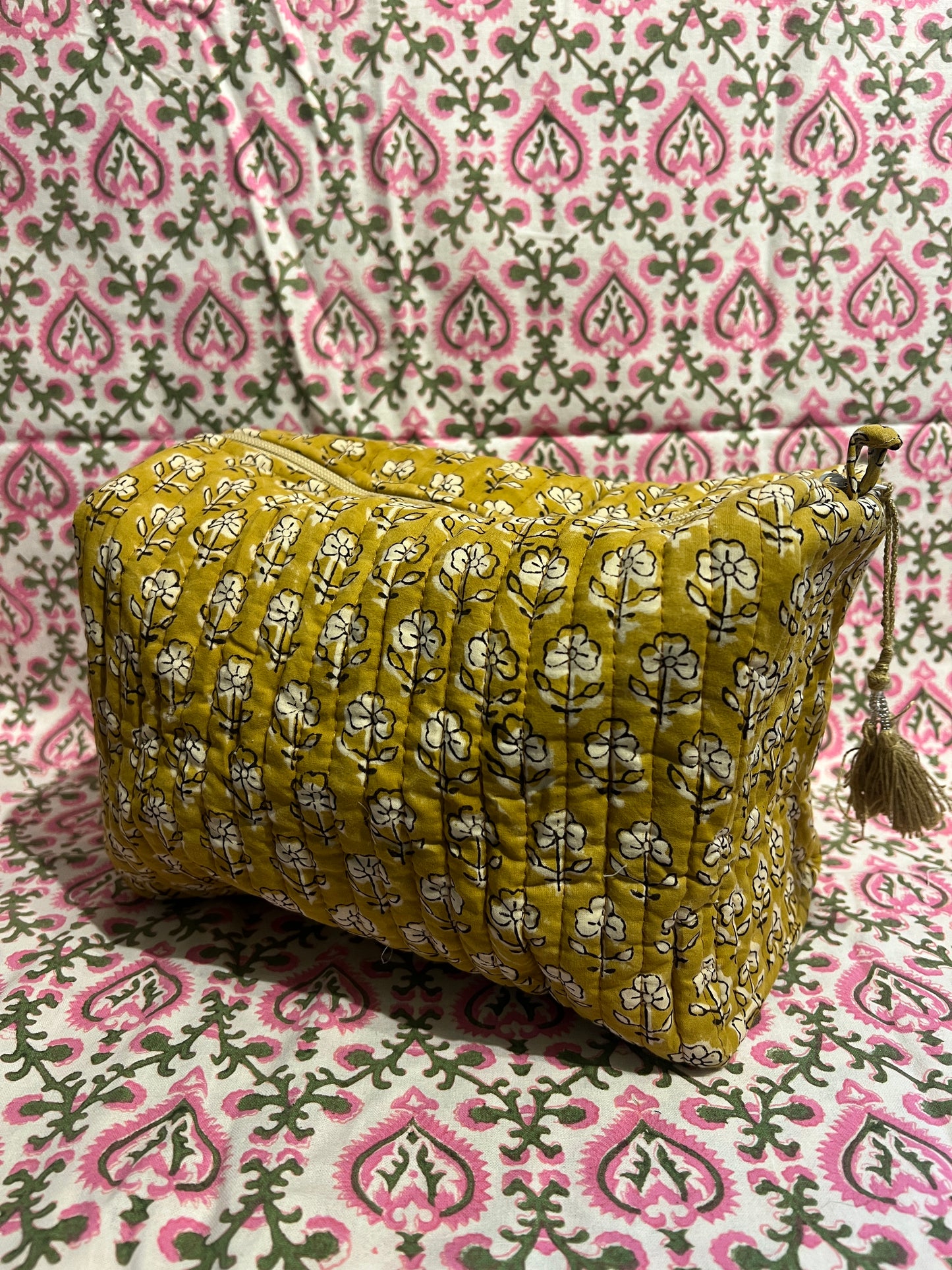 Mustard Travel Wash-bag