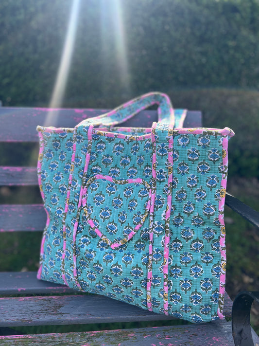 Sapphire Love Tote Bag