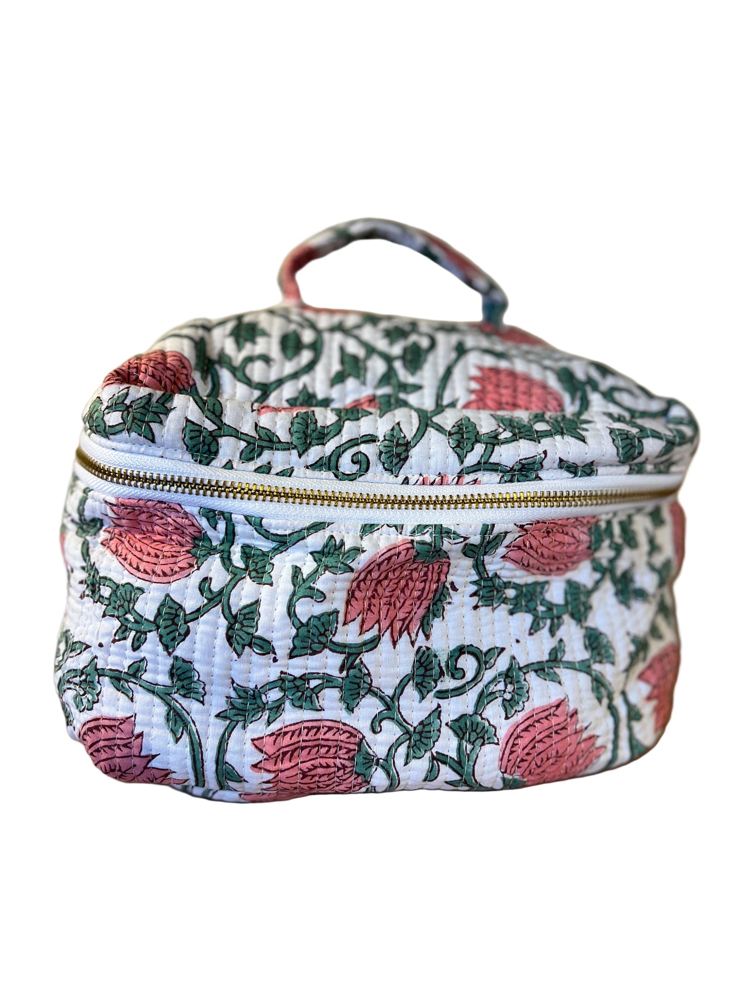 Pink Floral Vanity Case