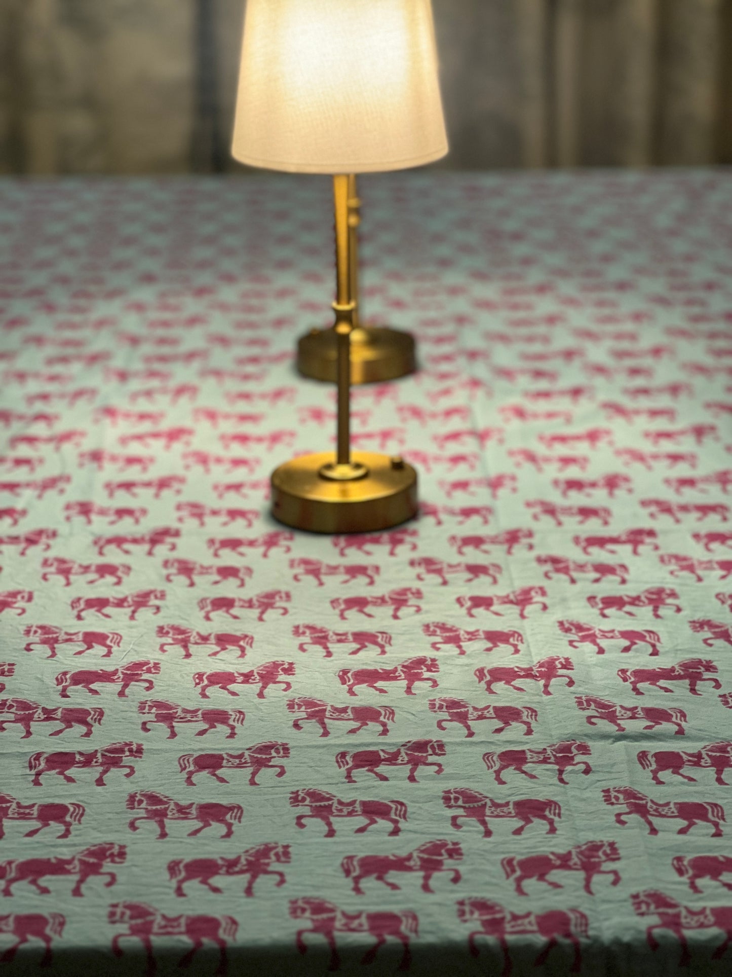 Trotting Horse - Pink and Blue