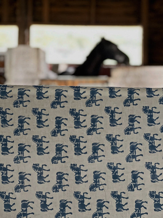 Atlas Table Cloth - Sapphire Blue