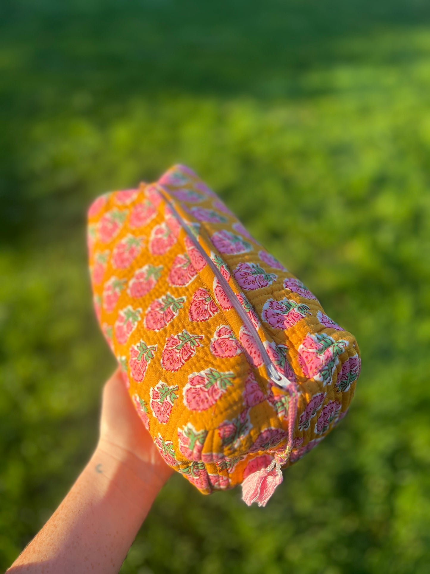 Jaipur Washbag - Turmeric Orange
