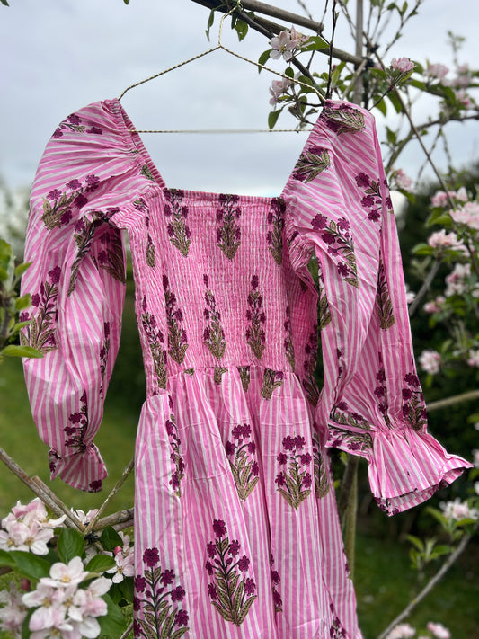 Roshni Pink Summer Dress