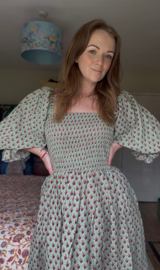 Peppermint Cotton Summer Dress