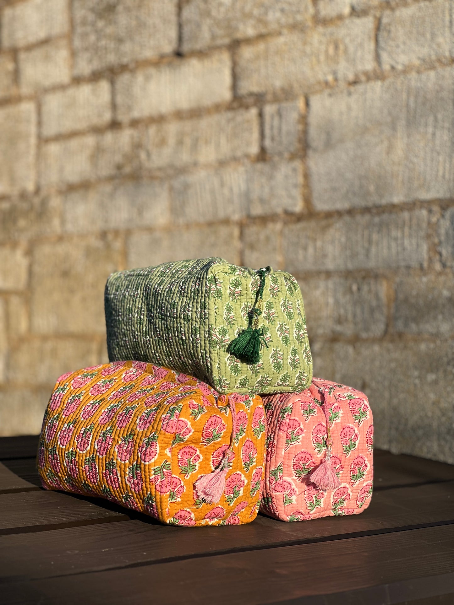 Jaipur Washbag - Turmeric Orange