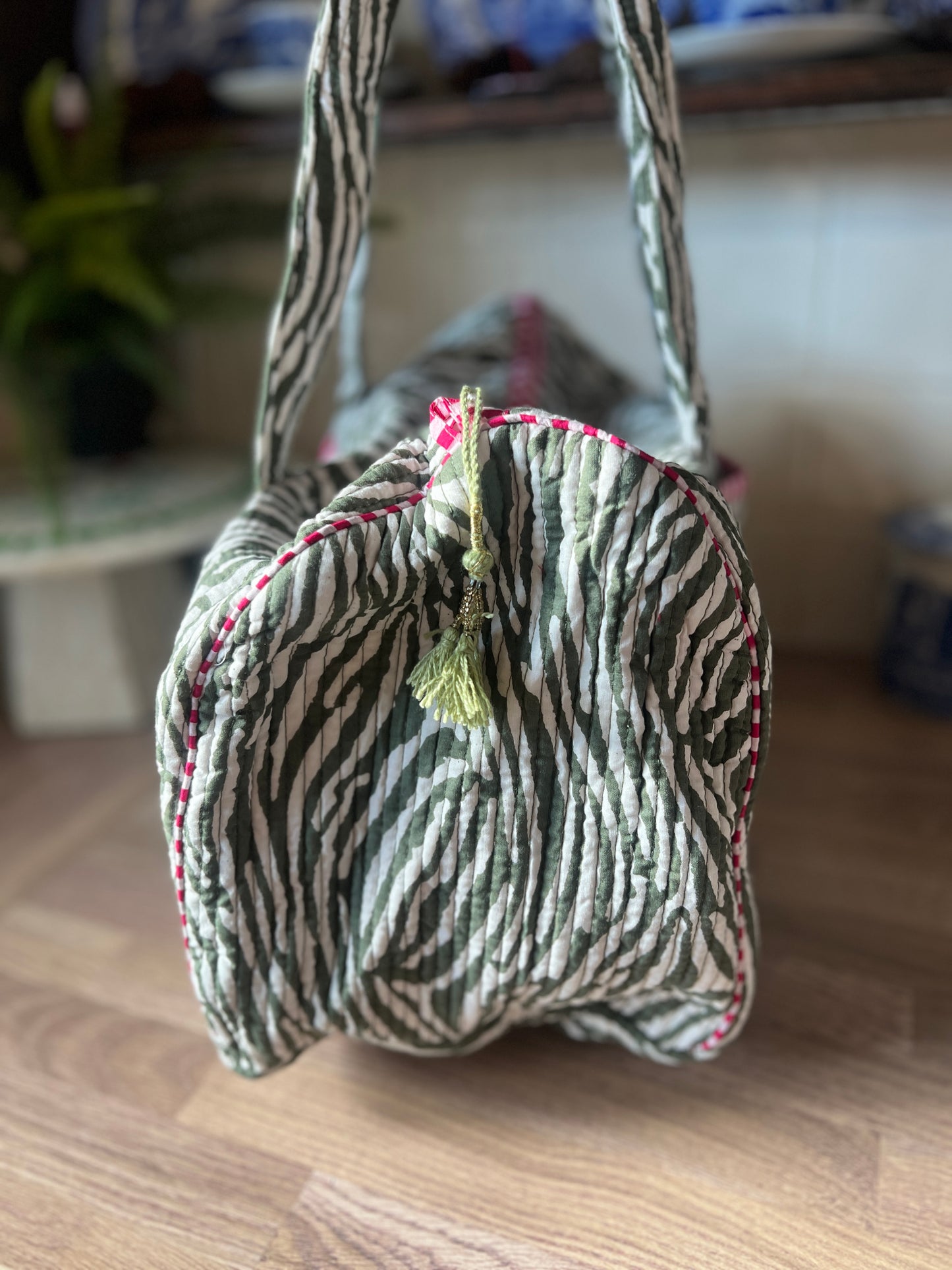 Green Zebra Weekend Bag