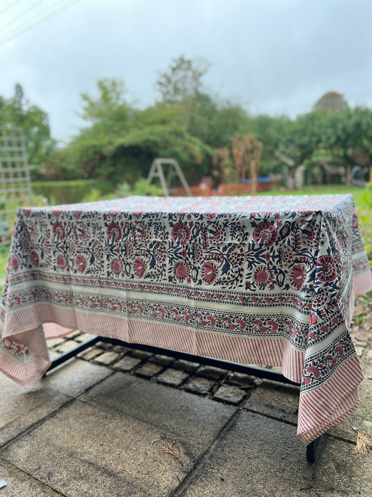 Peachy Carnation Table Cloth