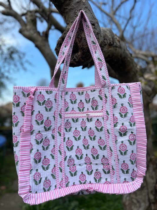 Summer Floral Tote Bag