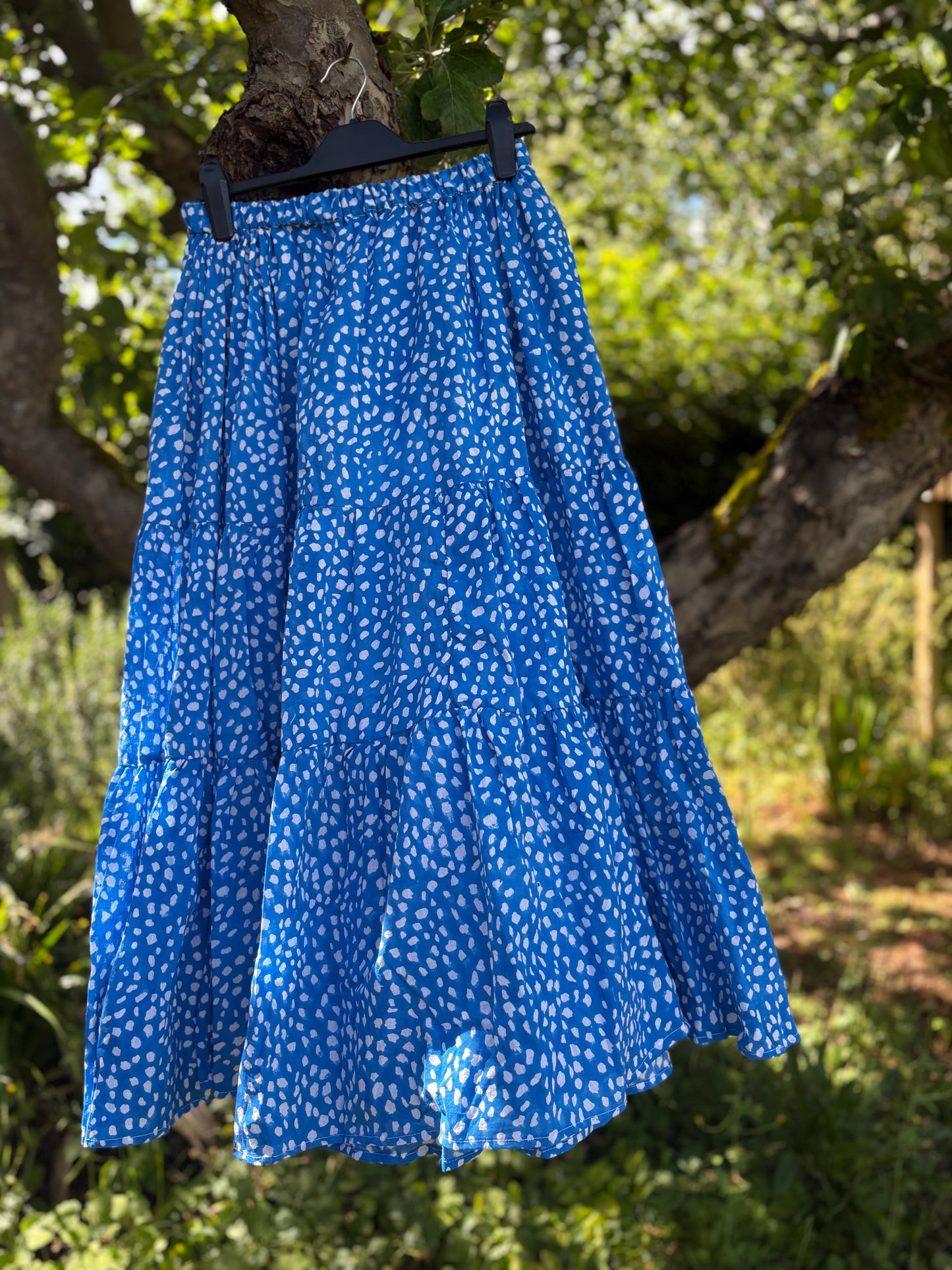 Bambi Cotton Skirt - Bombay Blue
