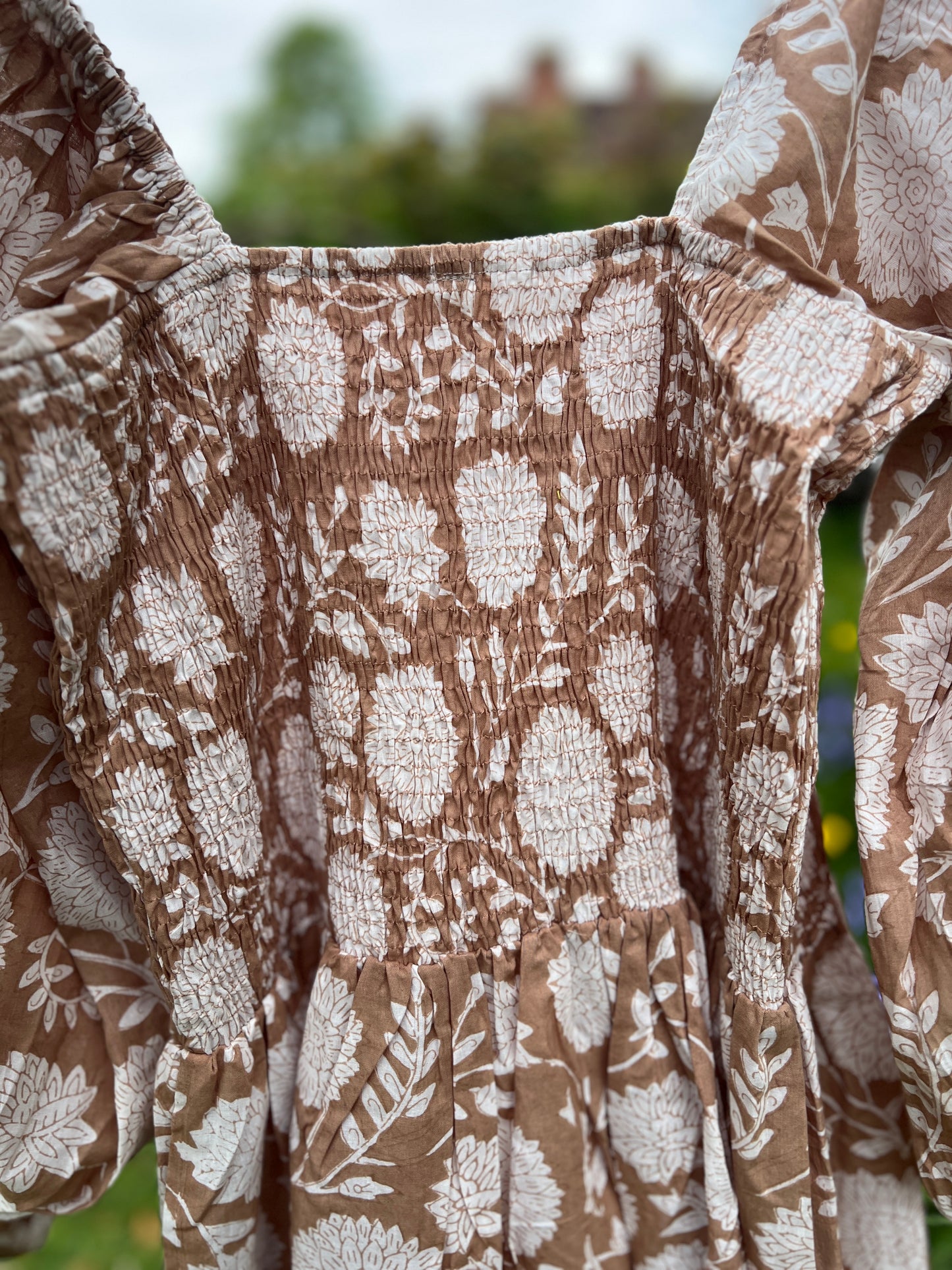 Priya Caramel Summer Dress