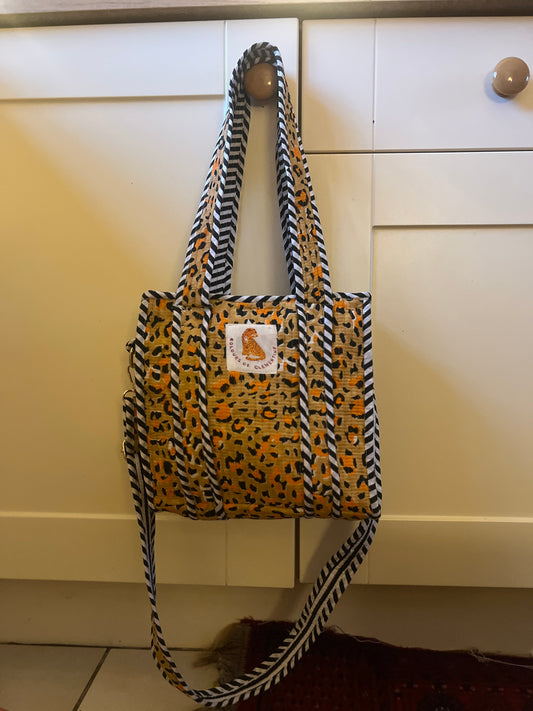 Leopard Super Mini Tote