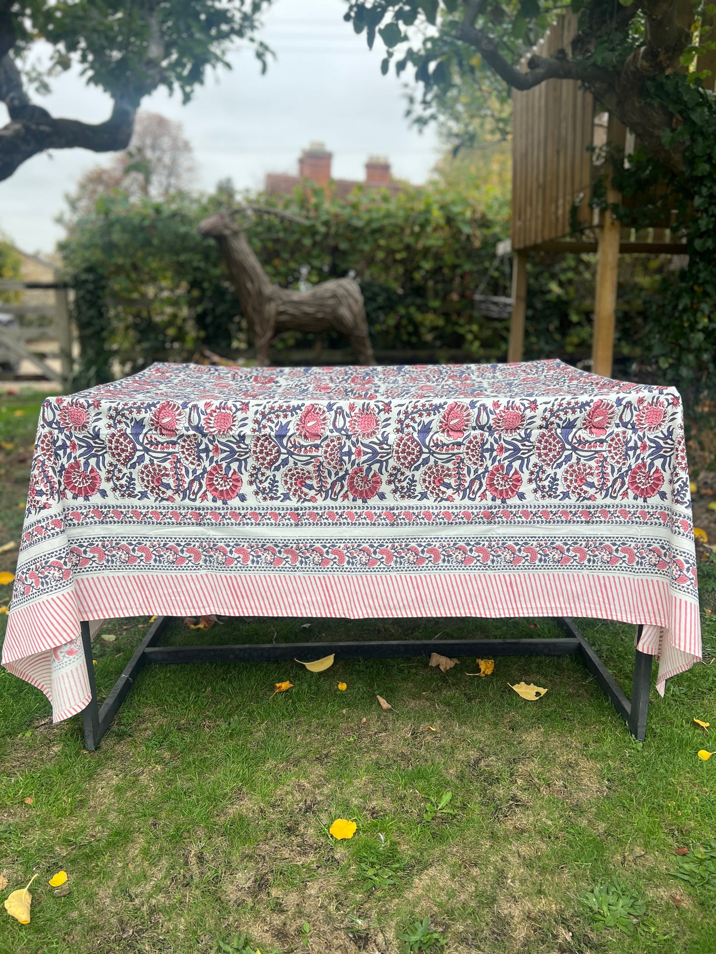 Peachy Carnation Table Cloth