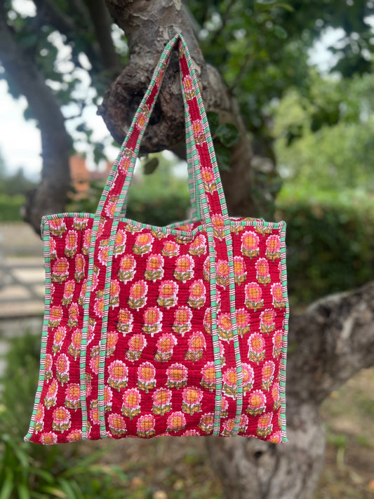 Saffron Red Tote