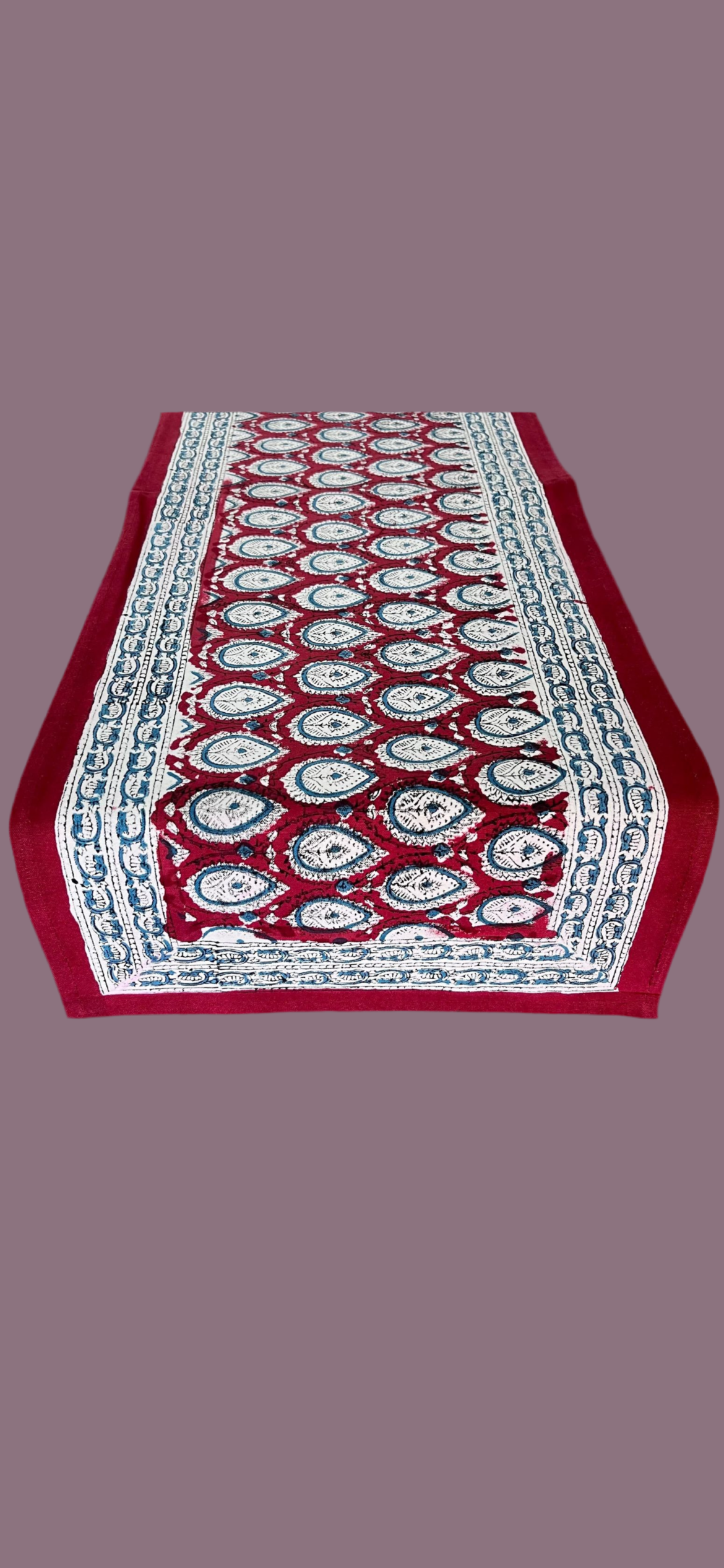 Blockprint Table Runner
