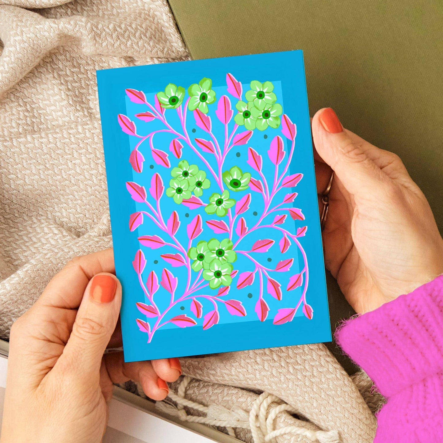 Bright Botanical Flower Card | Just Because, Any Occasion